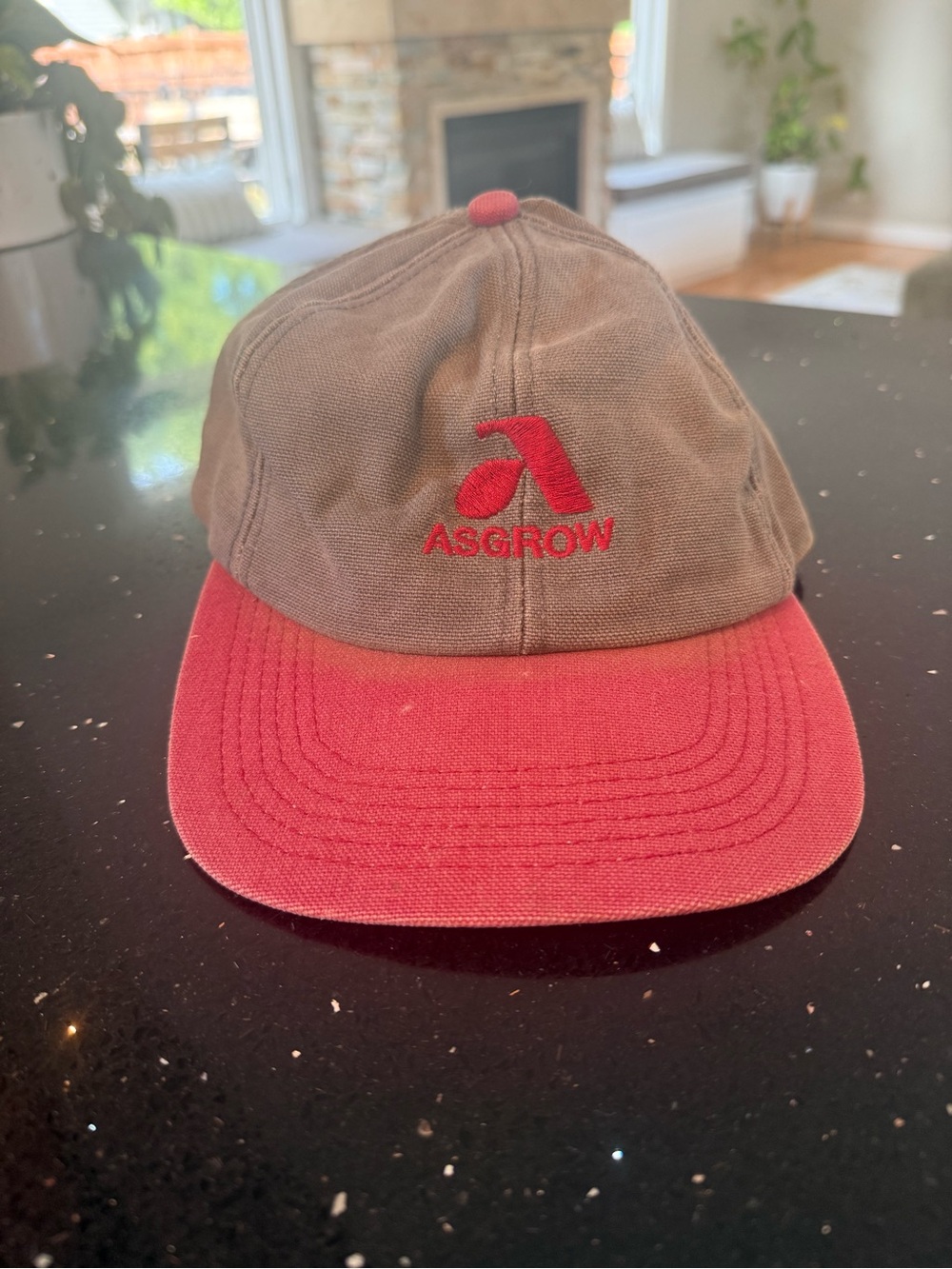 Asgrow Brown and Red Logo Baseball Cap - Picture 3 of 4